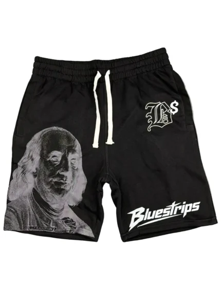 Blue Strips LA Benjamin B$ Mesh BLK Shorts