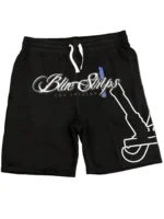 Blue Strips LA Glock B$ Shorts Mesh Blk