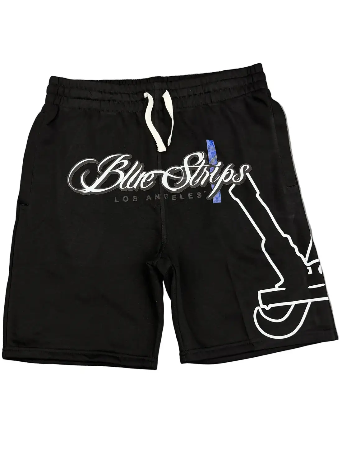 Blue Strips LA Glock B$ Shorts Mesh Blk Blue Strips LA Glock B$ Shorts Mesh Blk