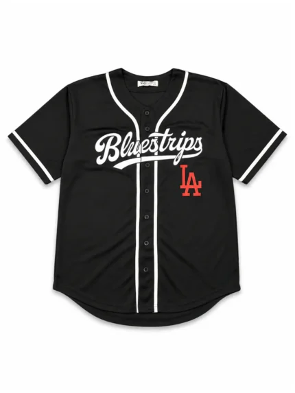 Blue Strips LA Black Jersey