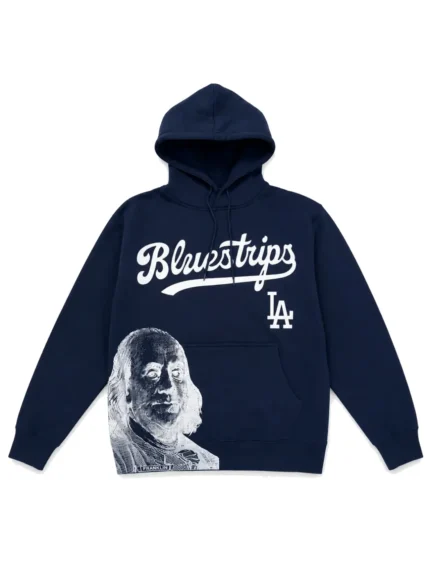 Blue Strips LA MLB Buddha Hoodie Navy