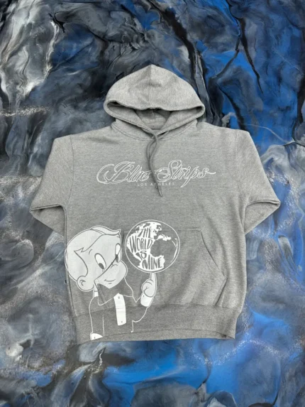 Blue Strips LA RR Escobar BS Gray Hoodie