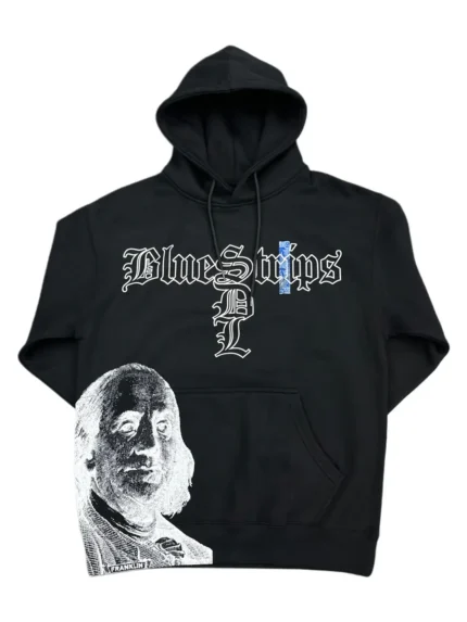 Blue Strips LA SDL Chapo Hoodie BLK