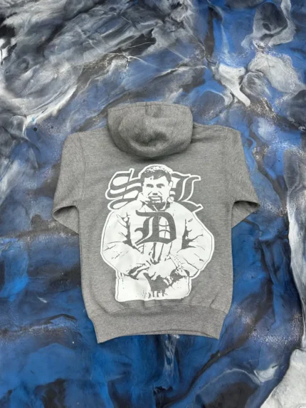 Blue Strips LA SDL X BS Benji Hoodie Cursive Gry